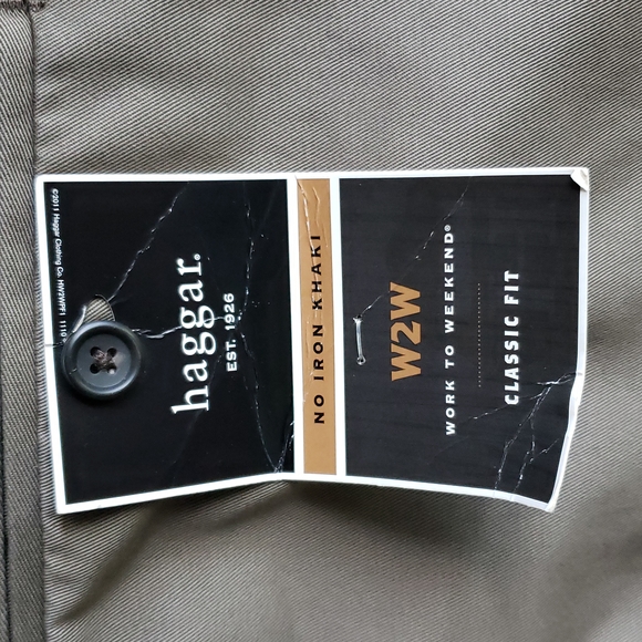Haggar Classic Fit Casual or Dress Pants 33" Waist X 34" Inseam Length NWT - Picture 10 of 13